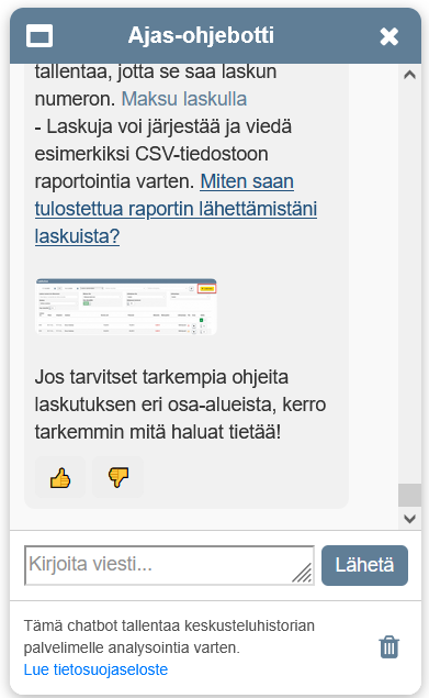 Tuki 3 ohjebotti esimerkki